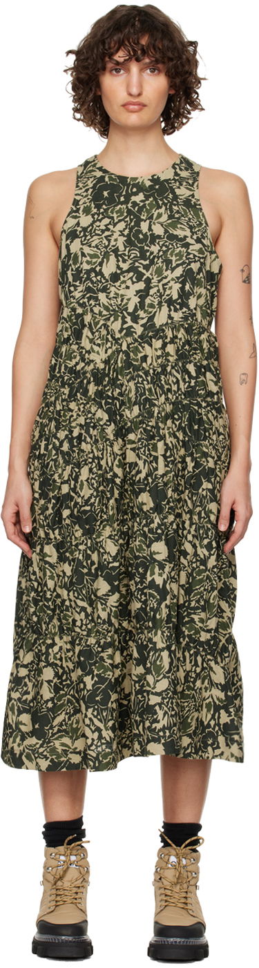Šaty YMC YMC Haven Midi Dress Zelené | Q1UAH, 0