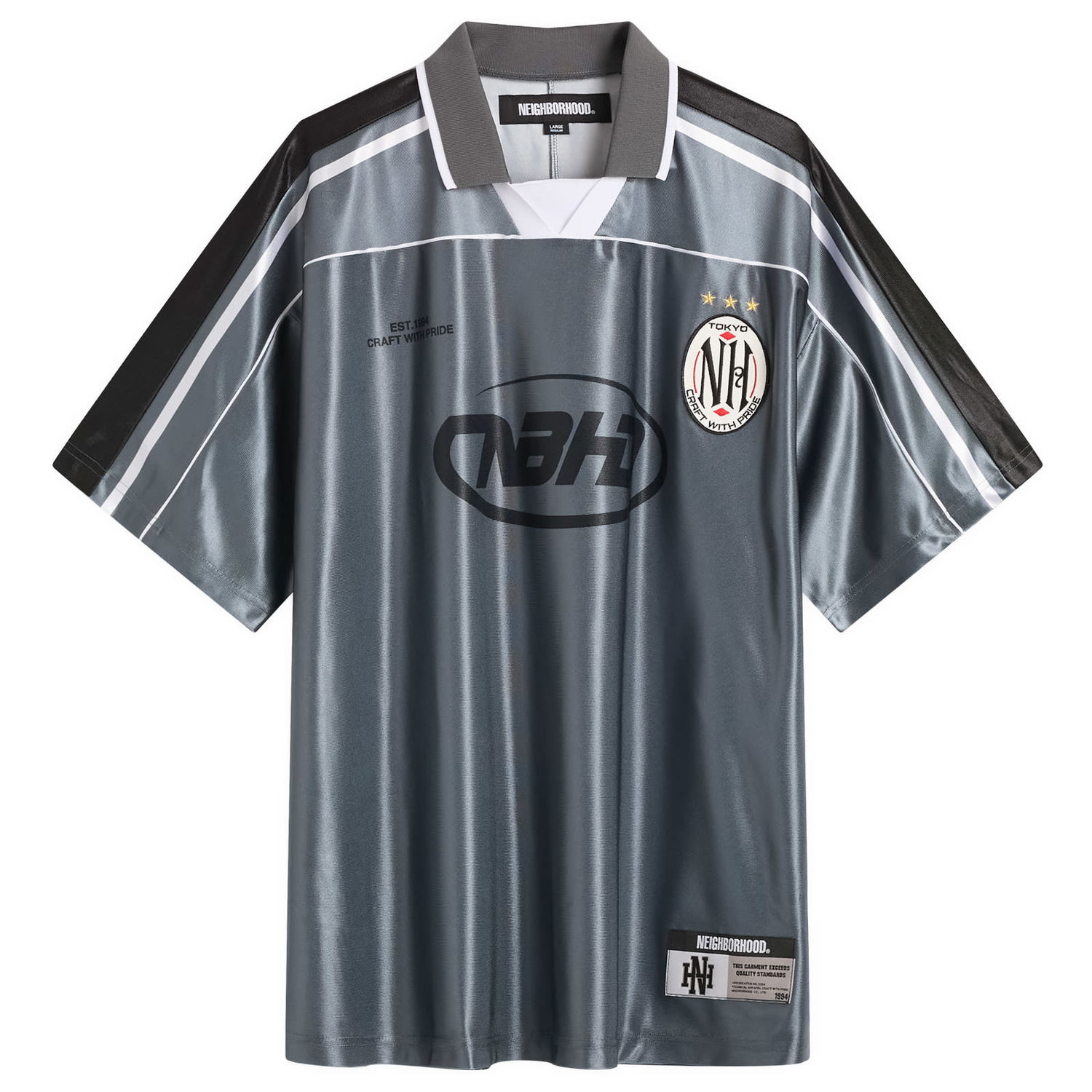 Košeľa Neighborhood Neighborhood Game Shirt, Size Large Šedá | 251FPNH-CSM16-GRY, 0