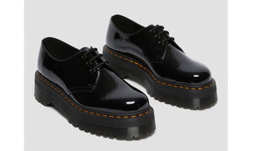 Tenisky a topánky Dr. Martens 1461 Quad Patent Leather Platform Čierna | DM26647001, 2