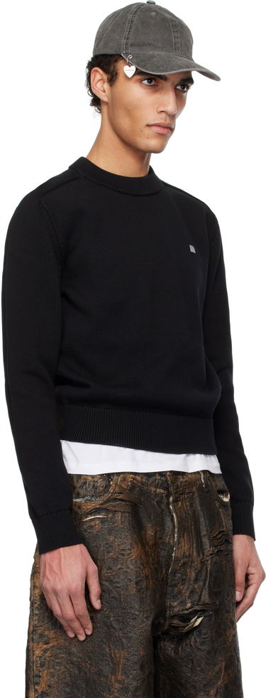 Sveter Acne Studios Acne Studios Knit Cotton Sweater Ružová | C60102-, 4