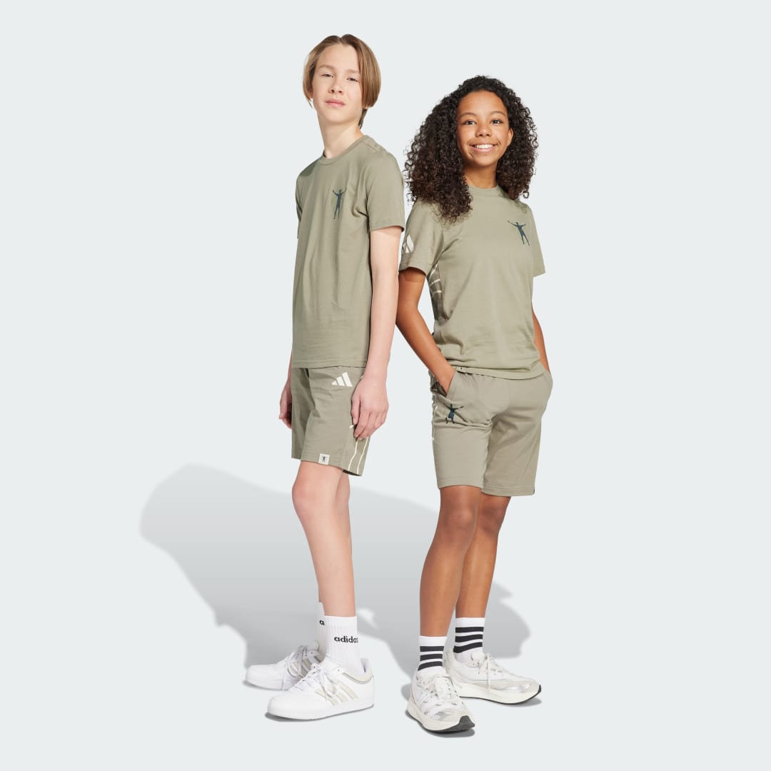Tričko adidas Performance Jude Bellingham Culturewear Shorts Zelené | JX1974, 0