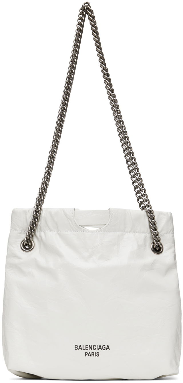 Tote bag Balenciaga White Crush XS Tote Bag Biela | 781796 2AAZ8, 0