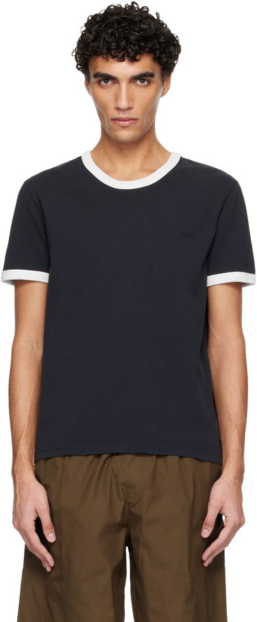 Tričko A.P.C. A.P.C. Contrast Trim T-shirt Čierna | COHBQ-H26529, 0