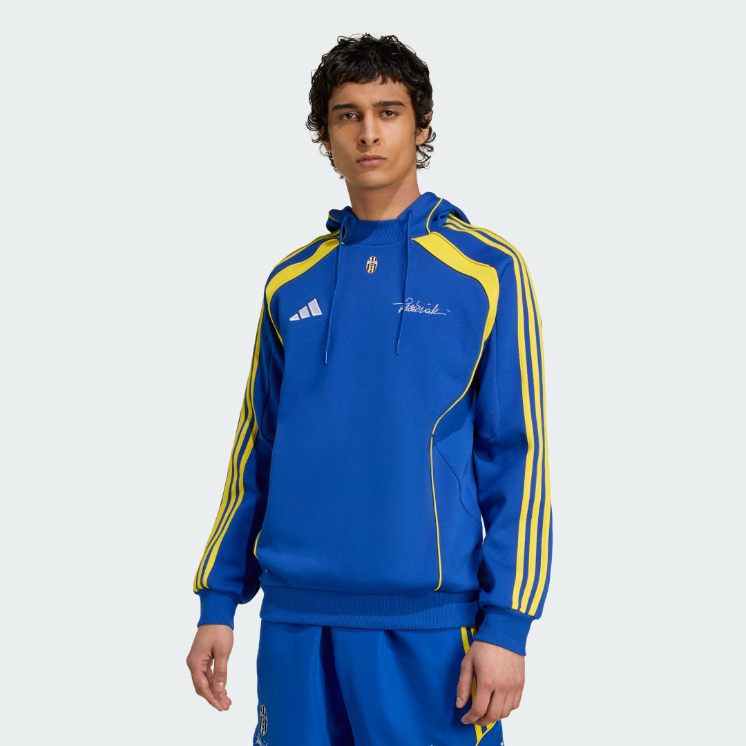 Mikina adidas Performance Juventus Vialli Pack Doubleknit Hoodie Modrá | JM9456, 0