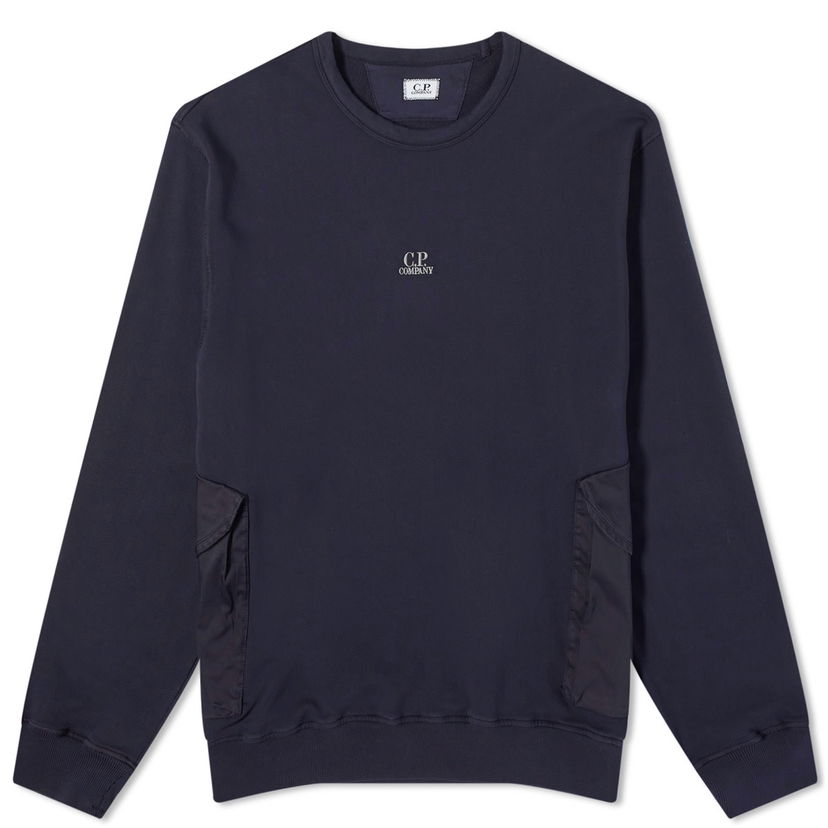 Mikina C.P. Company Pocket Crew Sweat Navy | 16CMSS248A-110039M-888