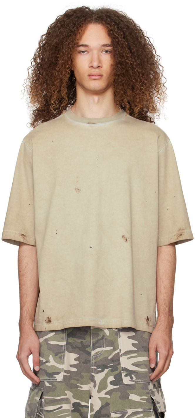 Tričko We11done We11done Faded T-Shirt Zelené | WD-TT0-24-895-U-BG, 0