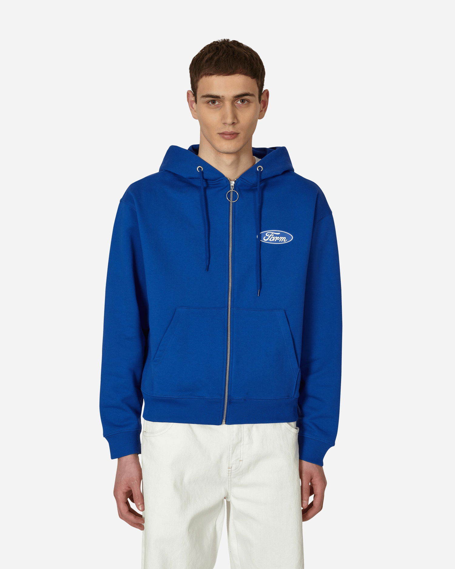 Mikina Sky High Farm Quil Lemons Farm Zipped Hooded Sweatshirt Modrá | SHF03T221 1, 0