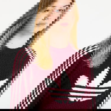 Sveter adidas Originals Sweater Lurex Knit Crew XL Vínová | KS7805, 4