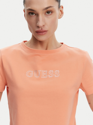 Tričko GUESS Guess Briana Short Sleeve T-Shirt Oranžová | V3BI11J1314-G6K7, 2
