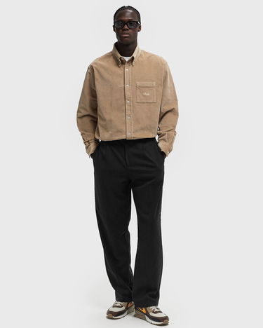 Košeľa Drôle de Monsieur Corduroy Shirt With Logo Embroidery Béžová | PERM-SH172-CO156-BG, 1