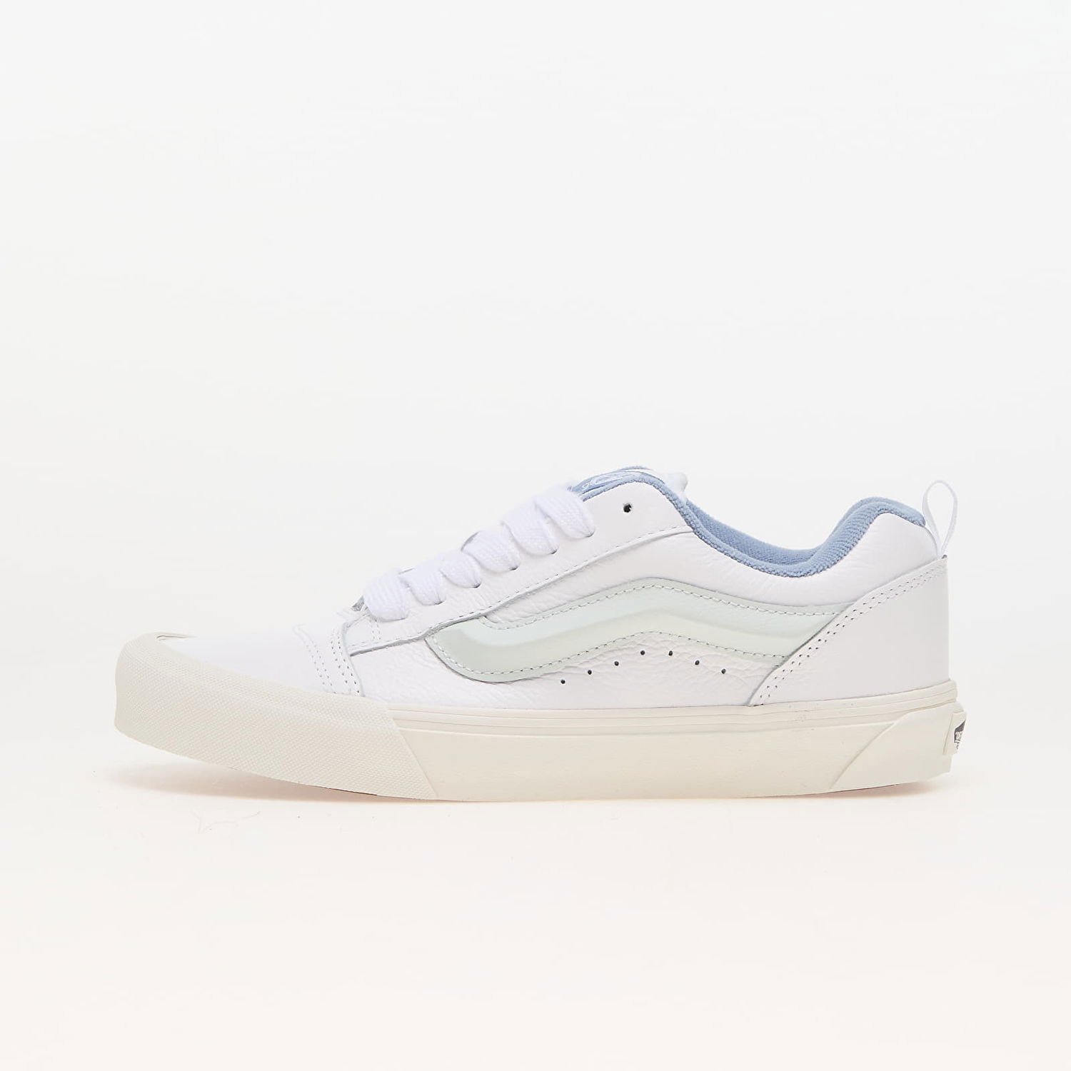 Tenisky a topánky Vans Knu Skool Premium Leather Dusty Blue Biela | VN0009QCDSB1, 0