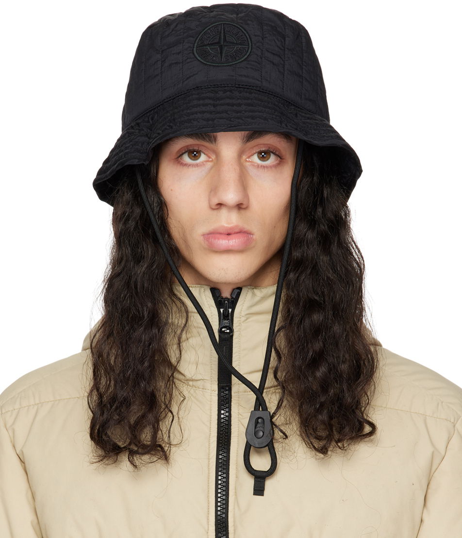 Klobúk Stone Island Patch Bucket Čierna | 771599876, 0