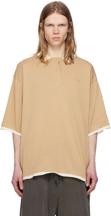 Polo tričko HED MAYNER Hed Mayner Embroidered Polo Béžová | HMMA75076R-HA605A, 0