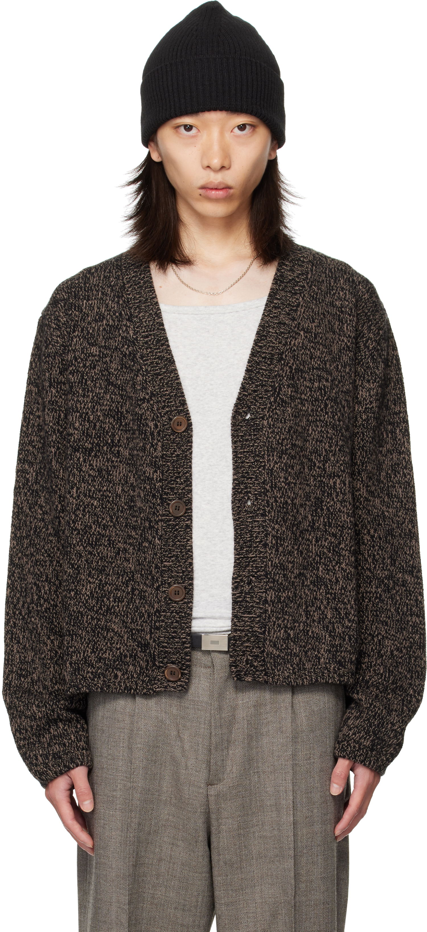 Sveter OUR LEGACY OUR LEGACY Academy Knit Cardigan Hnedá | M4253AB, 0