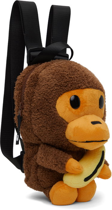 Batoh BAPE A Bathing Ape Baby Milo Banana Plush Backpack Hnedá | 002BAL303004K, 1