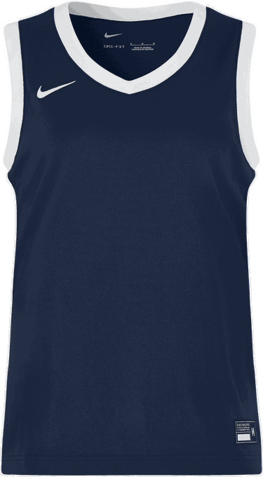 Dres Nike Team25 Sleeveless V-Neck Trimmed Basketball Jersey Navy | a19915-451, 0