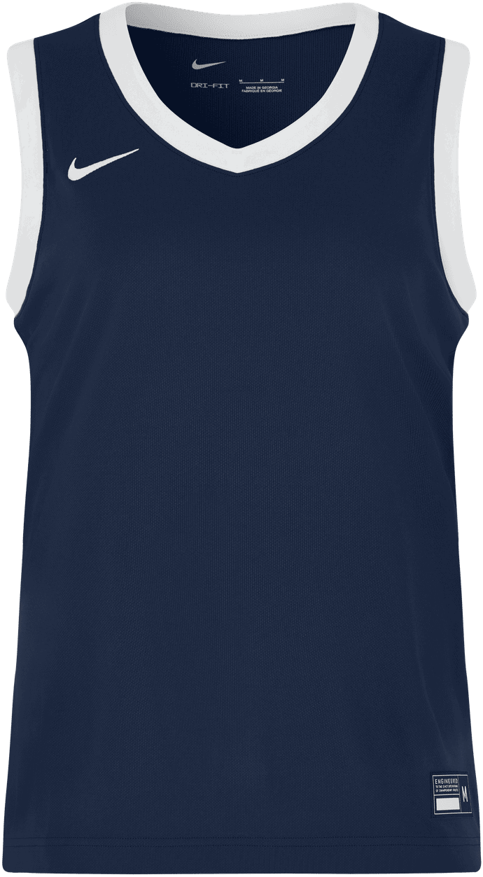 Dres Nike Team25 Sleeveless V-Neck Trimmed Basketball Jersey Navy | a19915-451, 0