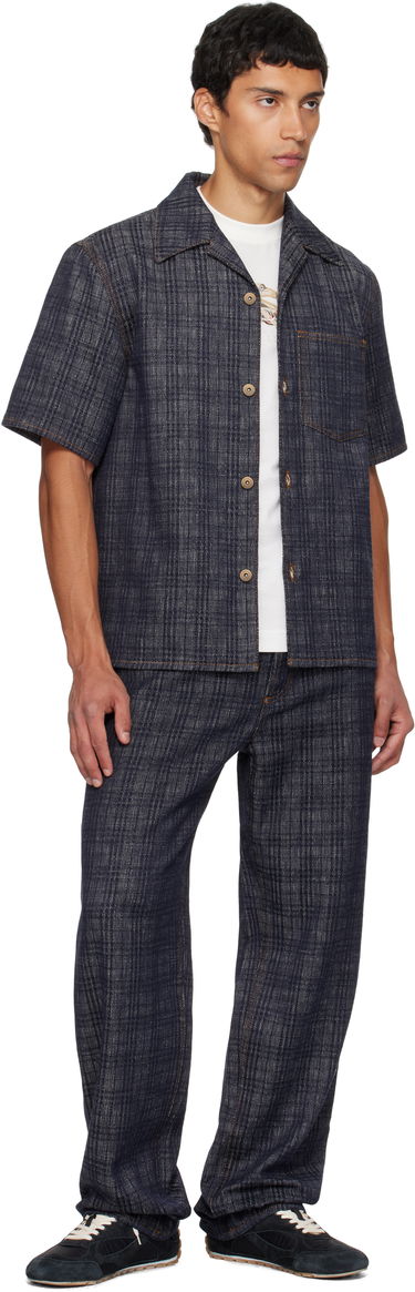 Košeľa Burberry Burberry Relaxed Fit Check Denim Shirt Modrá | 8113431, 3