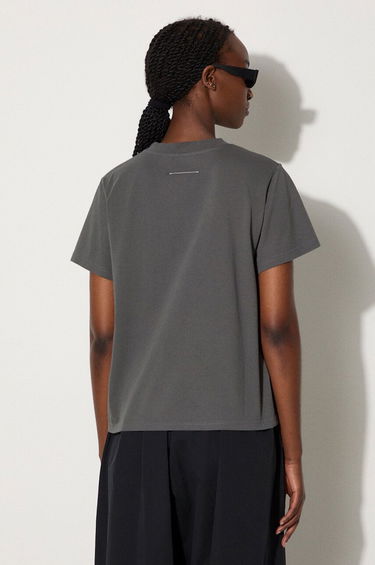 Tričko Maison Margiela MM6 Off-White Spliced Cropped T-Shirt Biela | S52GC0316 S24311, 2