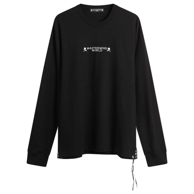 Tričko Mastermind WORLD MASTERMIND WORLD "I Do Not Care" Long Sleeve T-Shirt Čierna | MW25S15-TS050-011
