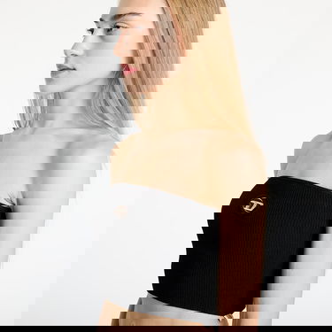 Crop Top Diesel Ribbed Tube Crop Top M-Clarksvillex with Metal Logo Čierna | A13019_0DLAX Black, 1