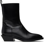 Aeyde Luis Leather Cowboy Ankle Boots