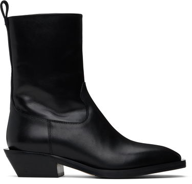 Oblečenie Aeyde Aeyde Luis Leather Cowboy Ankle Boots Čierna | A11-AB-LISS35BL-0122-800-001, 0