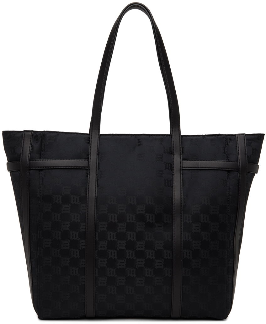 Monogram Pattern Shopper Tote Bag