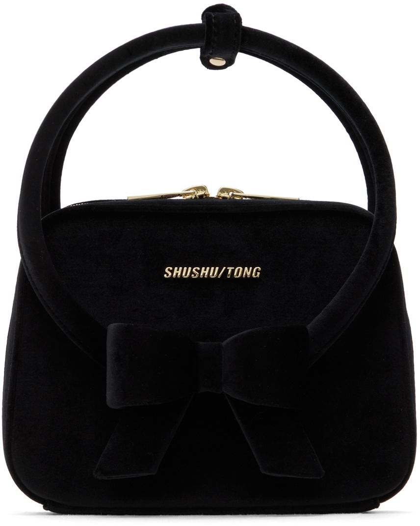 Kabelka SHUSHU/TONG SHUSHU/TONG Severine Velvet Bow Handbag Čierna | MWDDAC03 VEL100, 0