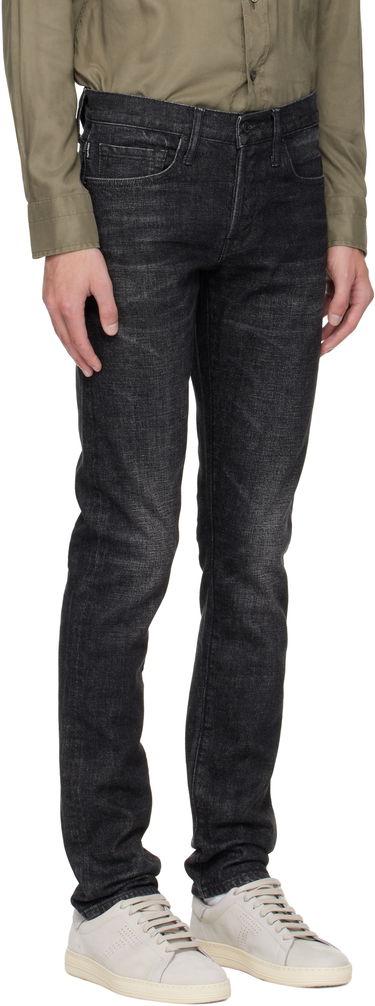 Džínsy Tom Ford TOM FORD Slim Fit Selvedge Jeans Čierna | DPS001-DMC076, 1