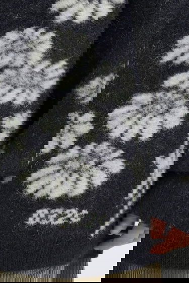 Sveter 032C Melting Daisies Wool Blend Polo Sweater Navy | F25.URK.0432.000, 3