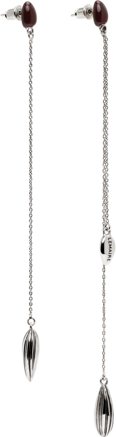 Náušnice LEMAIRE Lemaire Asymmetric Sunflower Seed Earrings Vínová | JW0033 LO036, 1