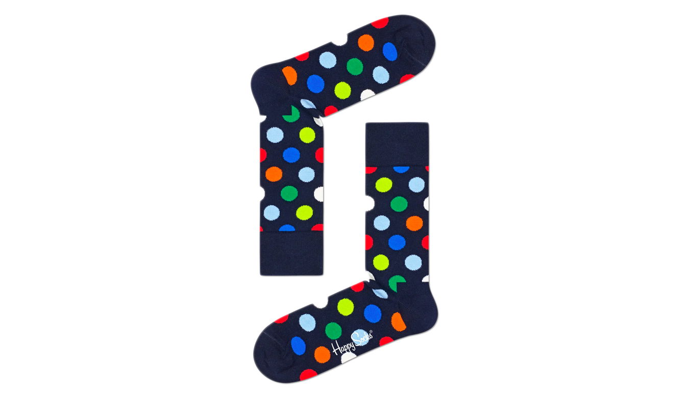 Ponožky Happy Socks Big Dot Sock Čierna | BDO01-6550, 0
