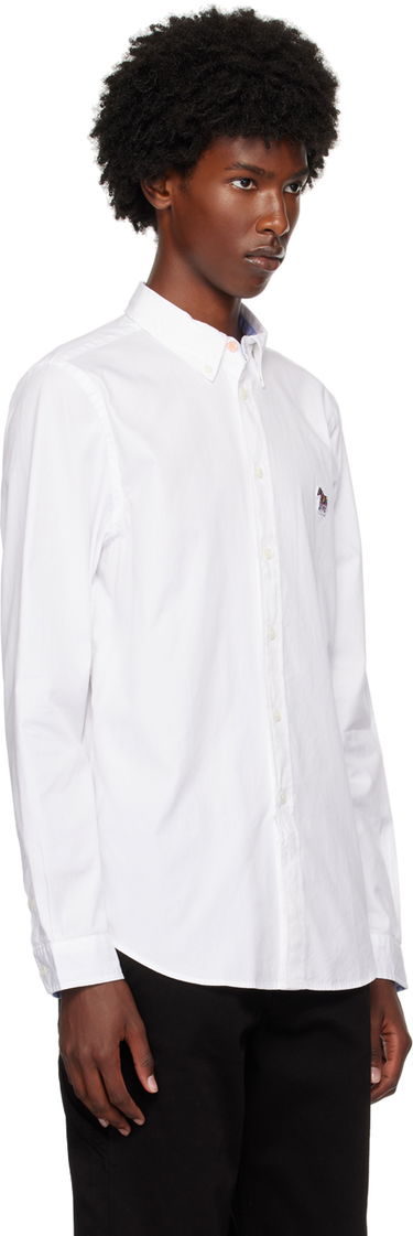 Košeľa Paul Smith PS Paul Smith Zebra Oxford Shirt Biela | M2R-599R-FZEBRA-01, 1