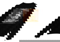 Caravaggio Back Print Crewneck Sweatshirt Black