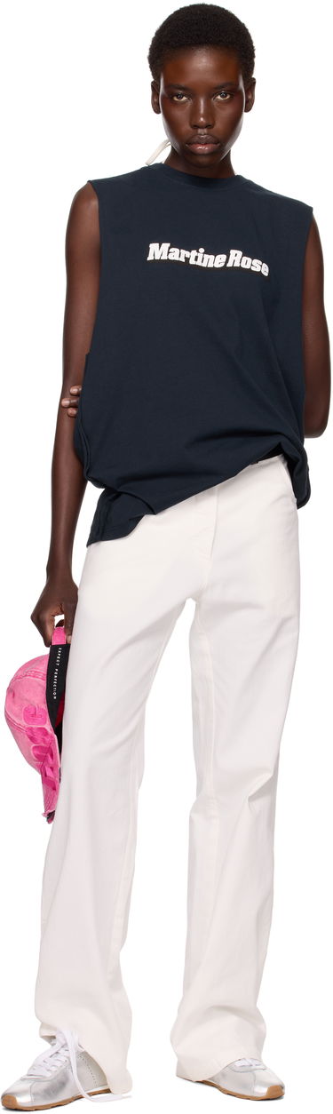 Tielko Martine Rose Martine Rose Double Vest Tank Top Navy | 671JE03504, 4