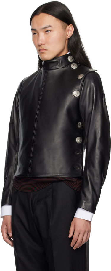 Bunda Enfants Riches Déprimés Enfants Riches Déprimés Leather Fencing Jacket Čierna | 040-246, 3