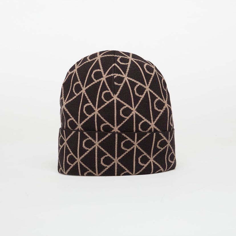 Kulicha CALVIN KLEIN Calvin Klein Emblem Aop Fine Knit Beanie Hnedá | LV04D8050G UB1