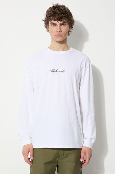 Tričko Maharishi Maharishi Dragon Bamboo Long Sleeve T-Shirt Biela | 5080.WHITE, 1