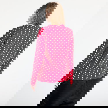 Tričko Comme des Garçons Play Heart Logo Long Sleeve Dotted T-Shirt Červená | AX-T166 RED, 2