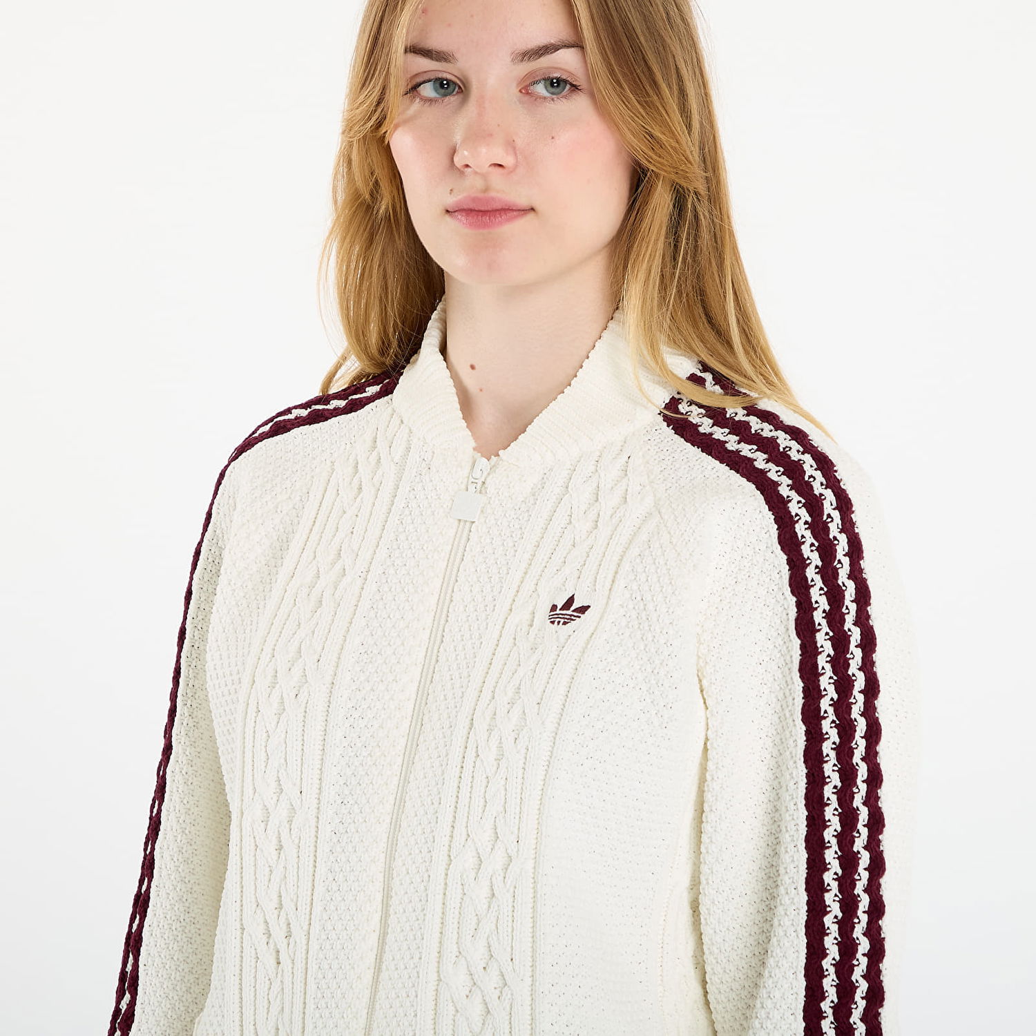 Sveter adidas Performance Adidas Originals Archive Cutline Knit Track Top Biela | KS7804, 1