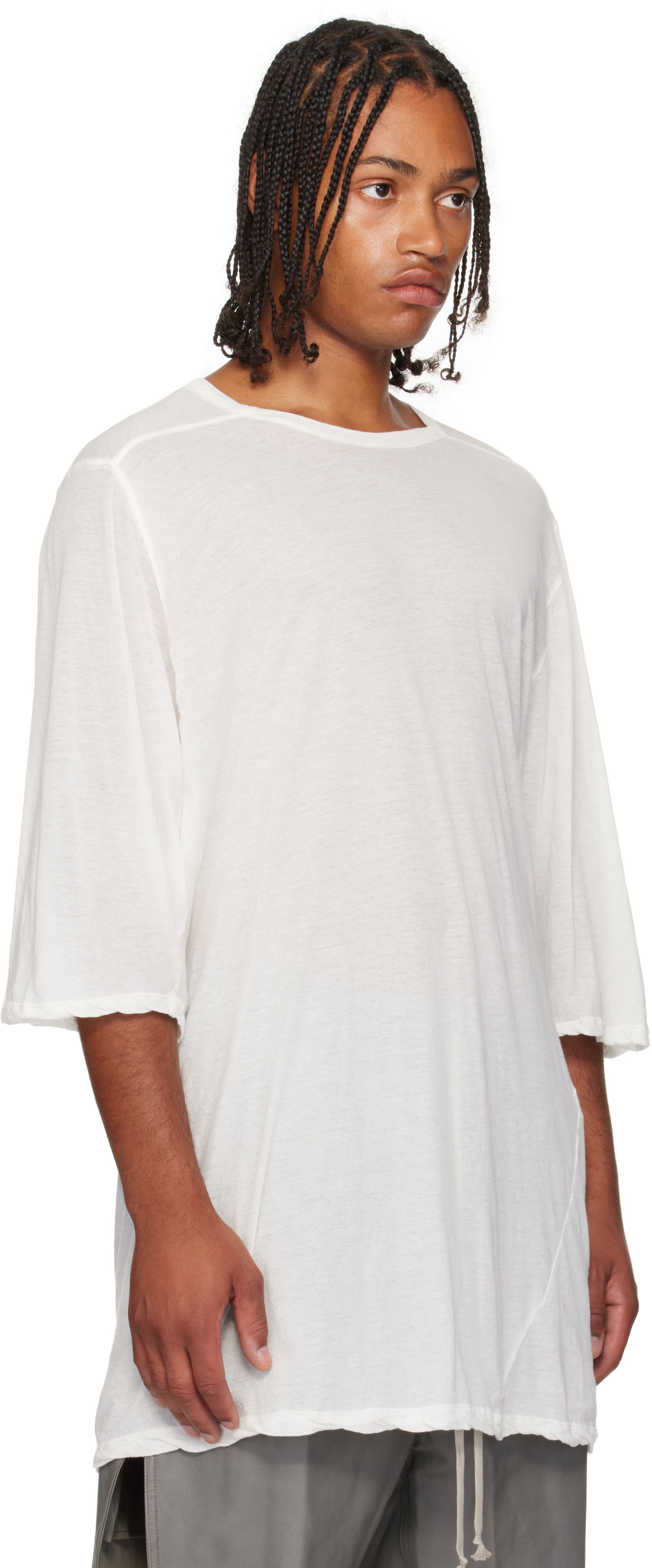 Tričko Rick Owens Rick Owens Concordians Jumbo Short Sleeve T-Shirt Biela | RU02E1274 UC, 1