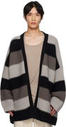 Rick Owens Concordians Pitti Striped Knit Cardigan