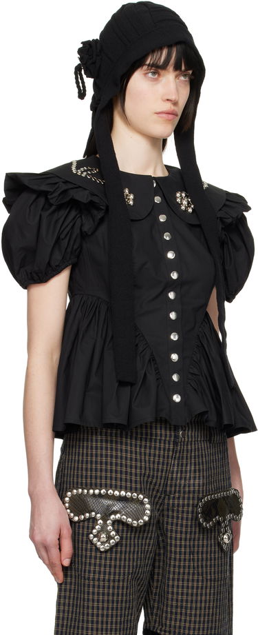 Košeľa Chopova Lowena Chopova Lowena Lasso Peplum Blouse Čierna | 2286, 1