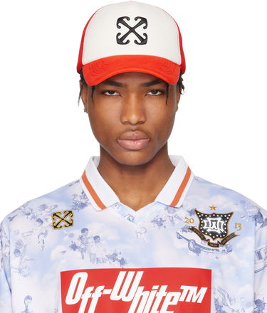 Šiltovka Off-White Off-White Arrow Trucker Cap Červená | OMLA04BS25FAB0012727, 0