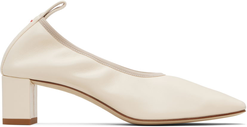Starostlivosť o obuv Aeyde Aeyde Narissa Ruched Block Heels Biela | A11-PU0600001002-225