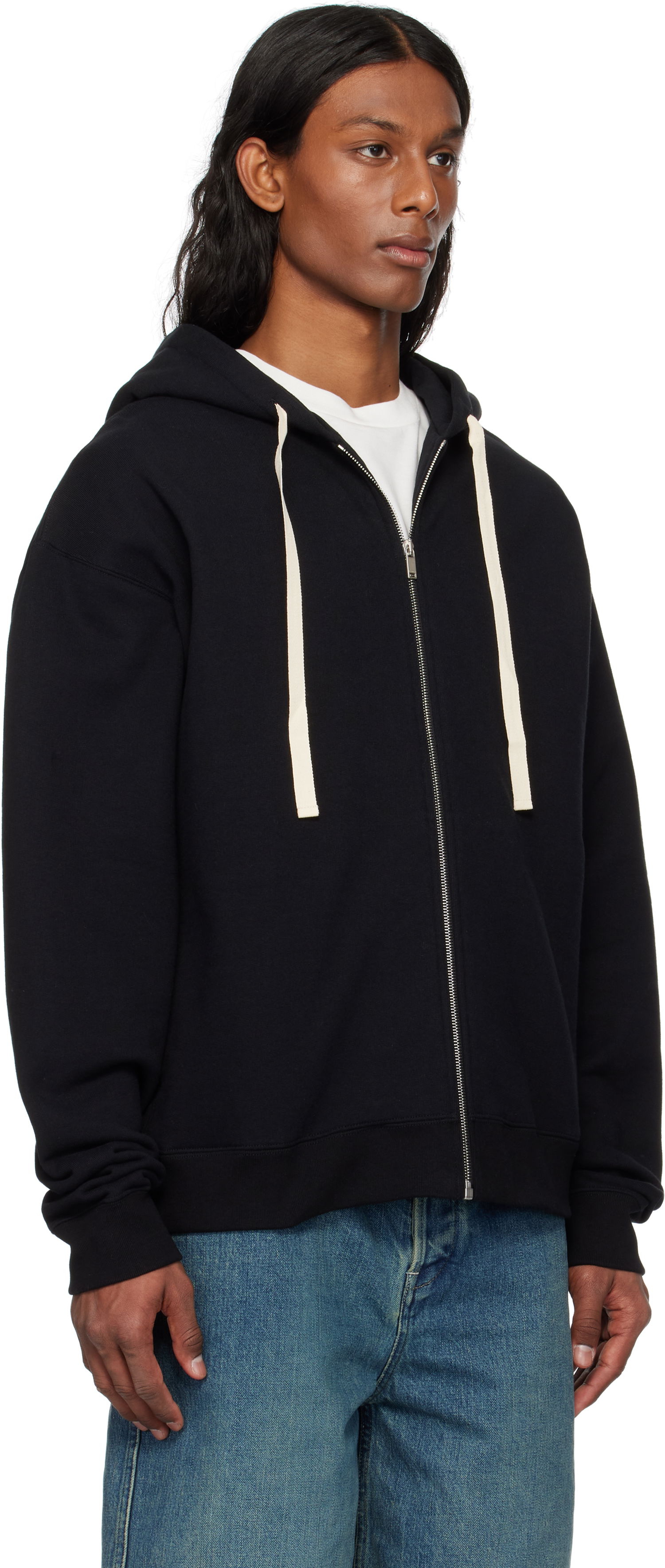 Mikina Jil Sander Jil Sander Zipped Hoodie Čierna | J47HG0106_J20039, 1