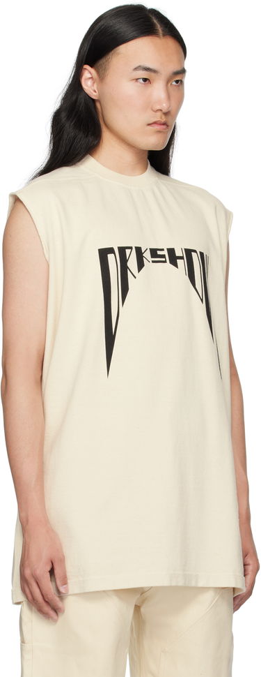 Tielko Rick Owens Rick Owens DRKSHDW Hollywood Tarp Tank Top Béžová | DU01E3158 RIGNP4, 1
