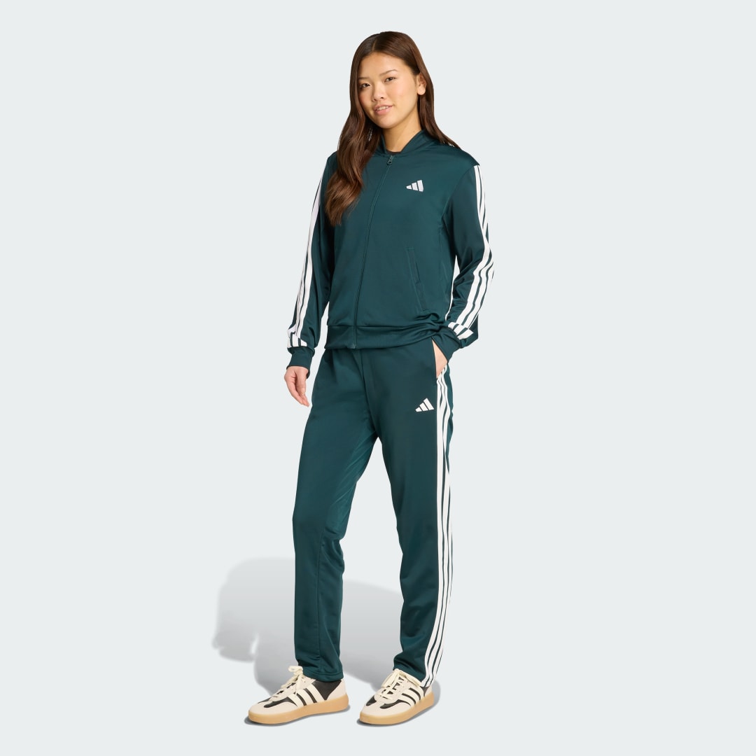 Súprava adidas Performance Essentials 3-Stripes Track Suit Zelené | JX0505, 0