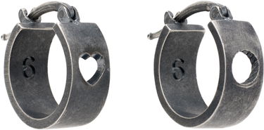 Náušnice Maison Margiela MM6 Maison Margiela Industrial Number 6 Earrings Metalická | SM7VG0085 P7356, 1